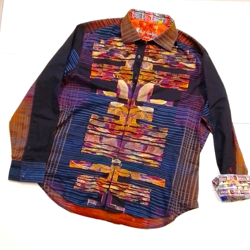 Robert Graham limited Edition 3xl mens Button down shirt embroidered - Picture 1 of 7